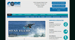 Desktop Screenshot of coreorthopaedic.com